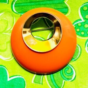 Vintage Sarah Coventry Orange MCM Brooch “Bold Gypsy”
